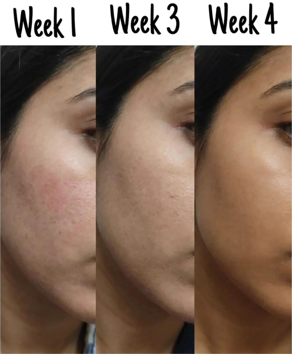 Week 1 → Week 4 progress